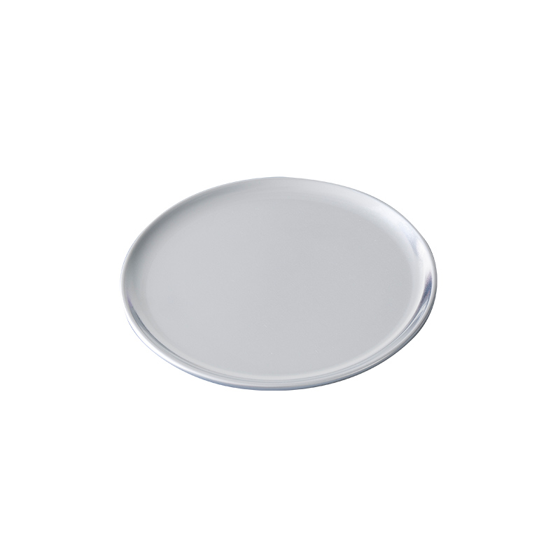 12inches commerciële kwaliteit aluminium pizzapan coupéstijl (smalle rand)